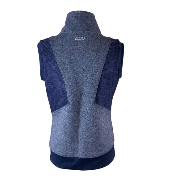Lorna Jane Angelique Navy Heathered Athletic Zip Front Sleeveless Vest Medium - Picture 4 of 6
